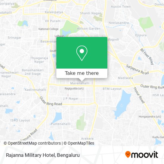 Rajanna Military Hotel map