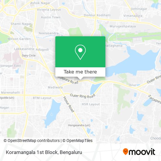 Koramangala 1st Block map