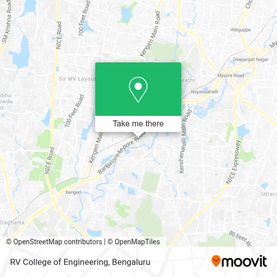 RV College of Engineering map
