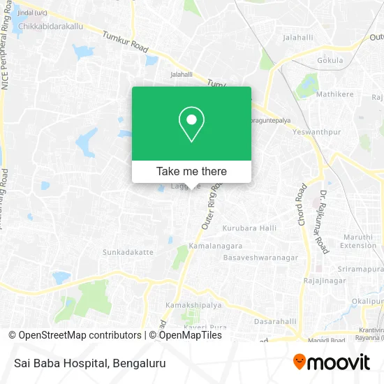 Sai Baba Hospital map