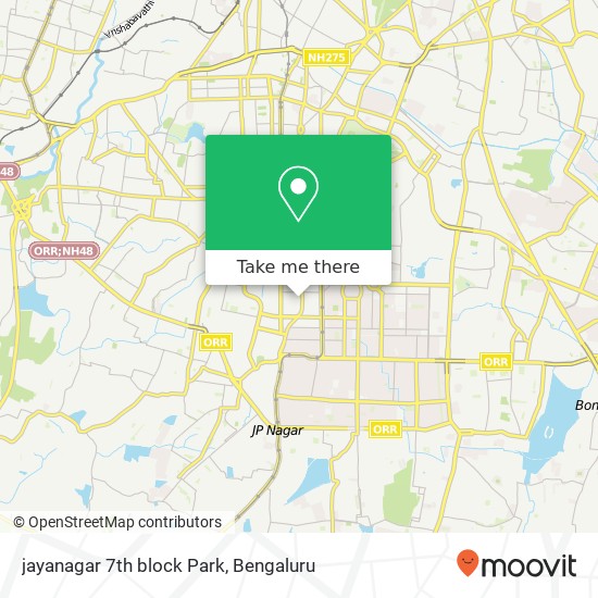 jayanagar 7th block Park map