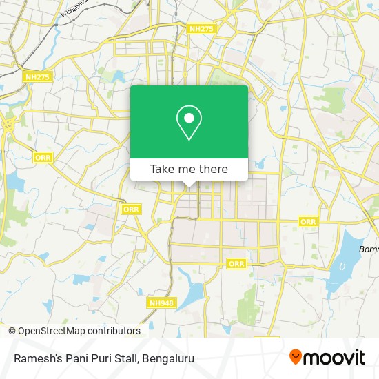 Ramesh's Pani Puri Stall map