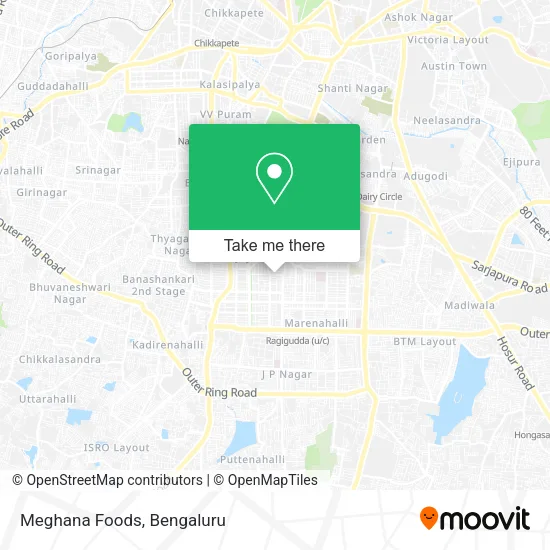Meghana Foods map