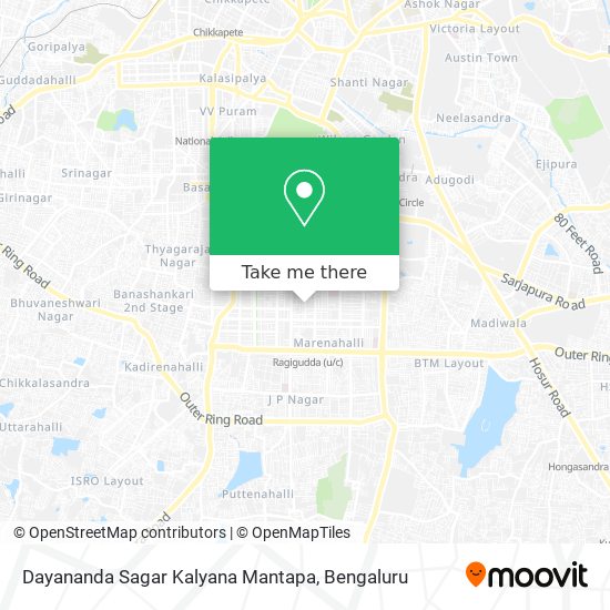 Dayananda Sagar Kalyana Mantapa map