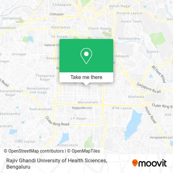 Rajiv Ghandi University of Health Sciences map