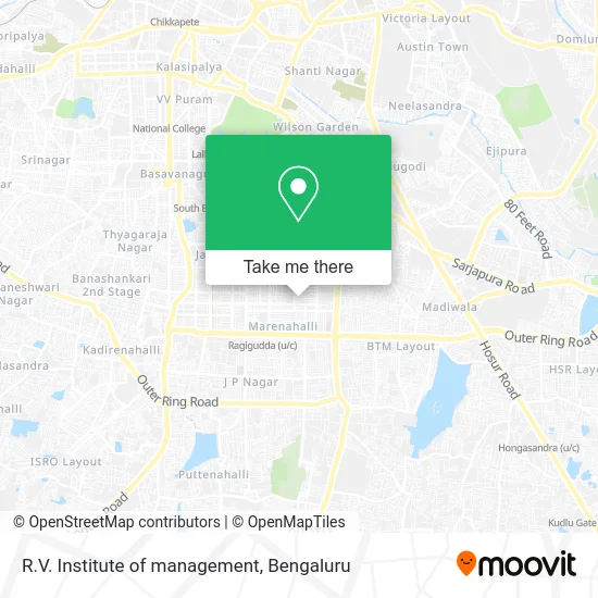 R.V. Institute of management map