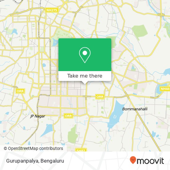 Gurupanpalya map