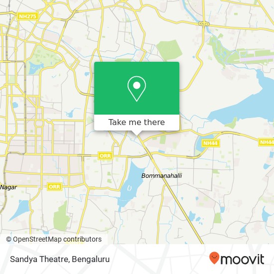 Sandya Theatre map