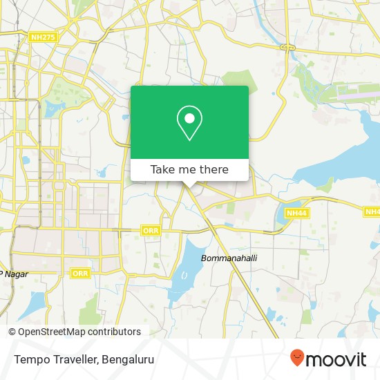 Tempo Traveller map
