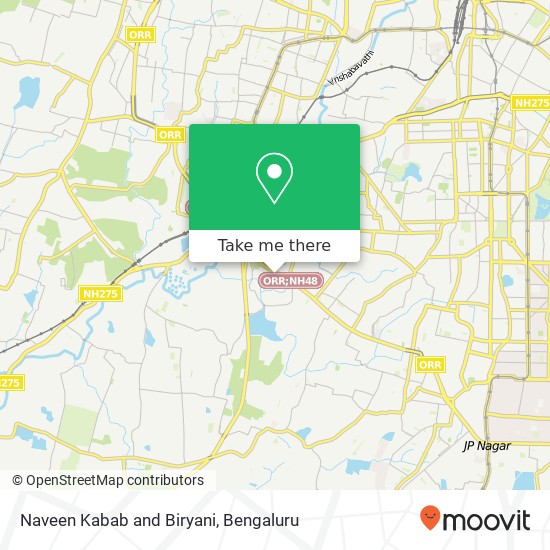 Naveen Kabab and Biryani map