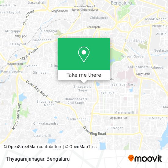 Thyagarajanagar map