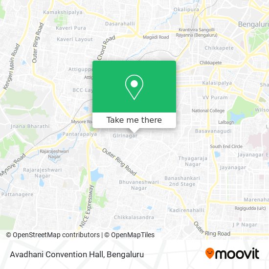 Avadhani Convention Hall map