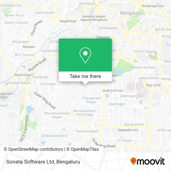 Sonata Software Ltd map