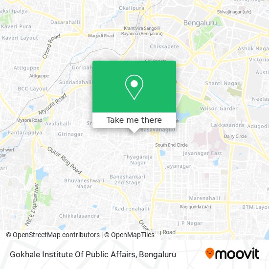 Gokhale Institute Of Public Affairs map
