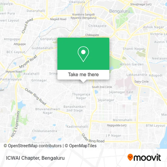 ICWAI Chapter map