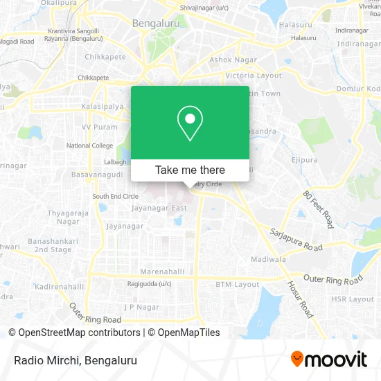 Radio Mirchi map