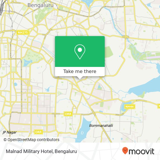 Malnad Military Hotel map