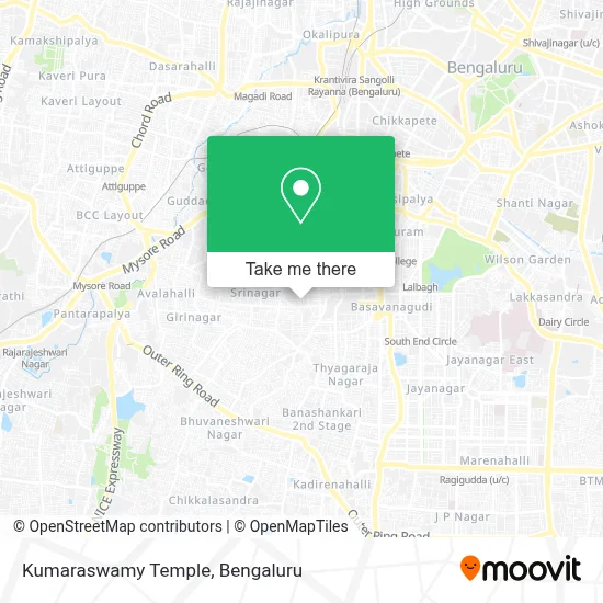 kumaraswamy temple map