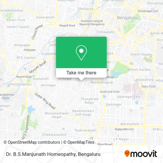 Dr. B.S.Manjunath Homeopathy map