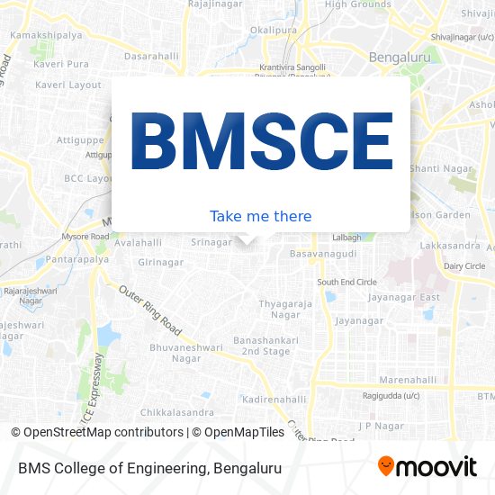 BMS College of Engineering map