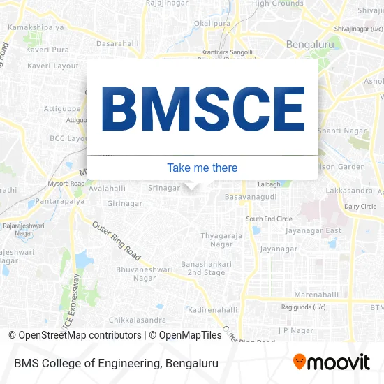 BMS College of Engineering map