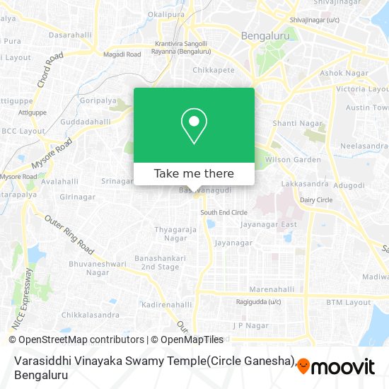 Varasiddhi Vinayaka Swamy Temple(Circle Ganesha) map