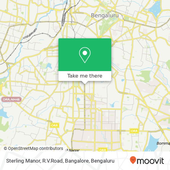 Sterling Manor, R.V.Road, Bangalore map