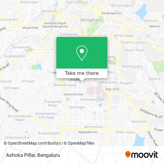 Ashoka Pillar map