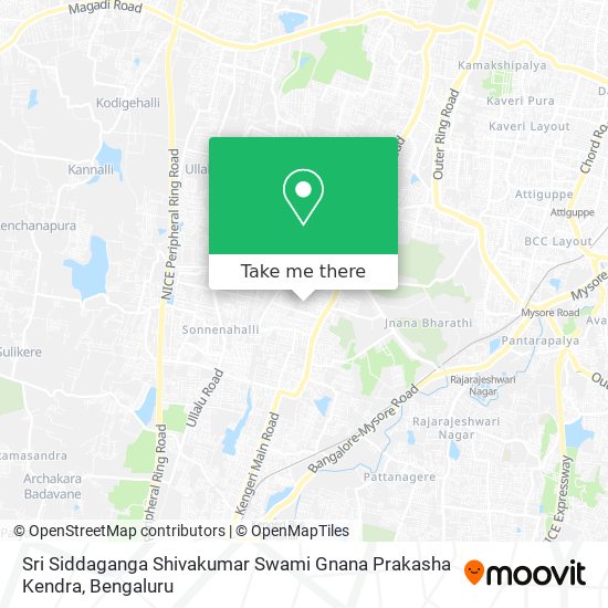 Sri Siddaganga Shivakumar Swami Gnana Prakasha Kendra map