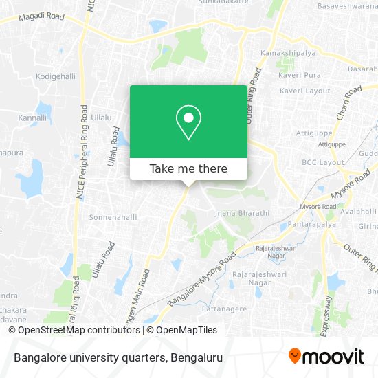 Bangalore university quarters map