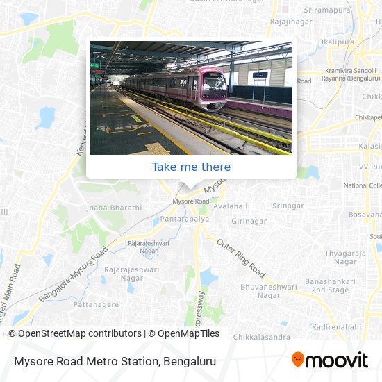 Mysore Road Metro Station map