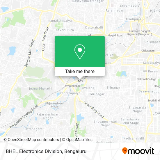 BHEL Electronics Division map
