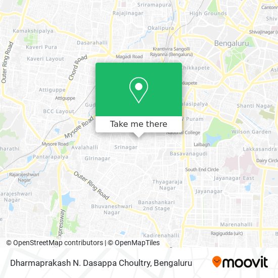 Dharmaprakash N. Dasappa Choultry map