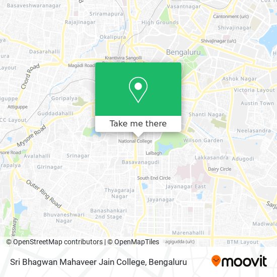 Sri Bhagwan Mahaveer Jain College map