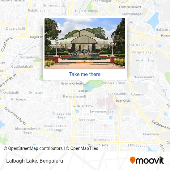 Lalbagh Lake map