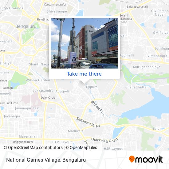 National Games Village map