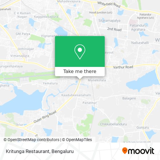 Kritunga Restaurant map