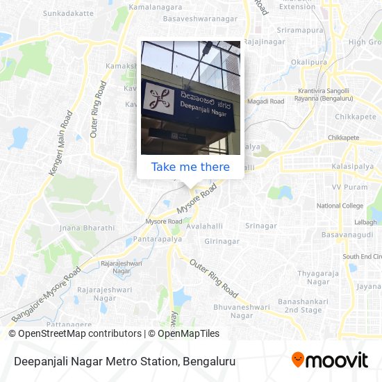 Deepanjali Nagar Metro Station map