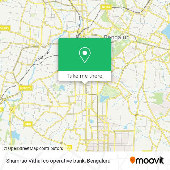 Shamrao Vithal co operative bank map