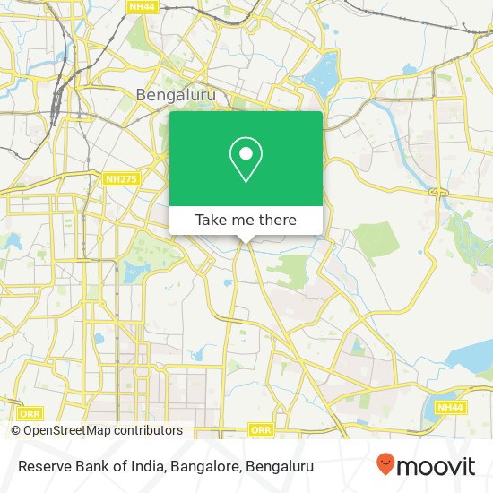 Reserve Bank of India, Bangalore map