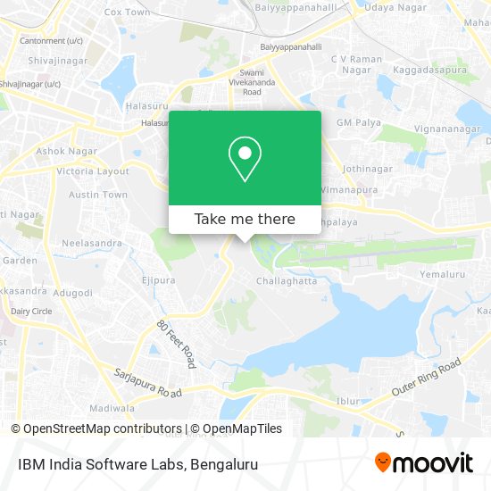 IBM India Software Labs map
