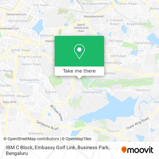IBM C Block, Embassy Golf Link, Business Park map