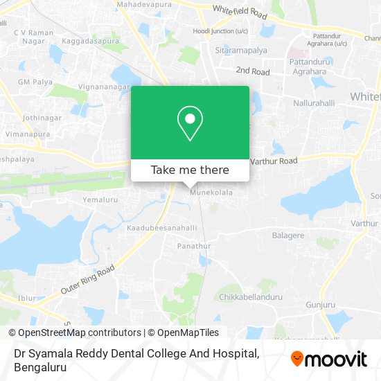 Dr Syamala Reddy Dental College And Hospital map
