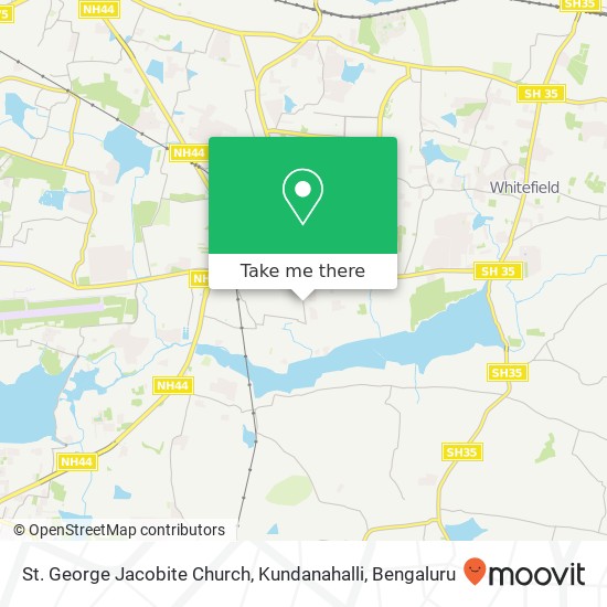 St. George Jacobite Church, Kundanahalli map