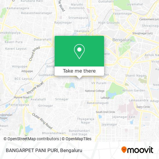 BANGARPET PANI PURI map