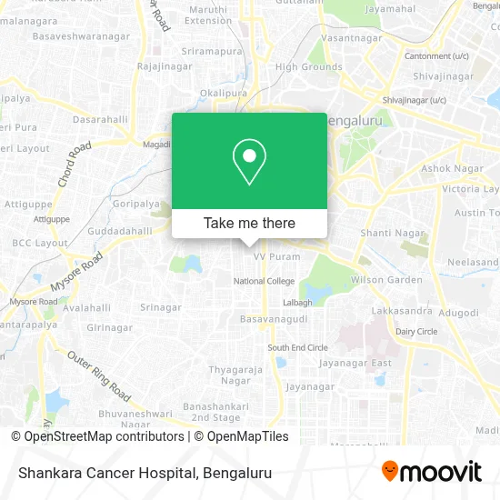 Shankara Cancer Hospital map