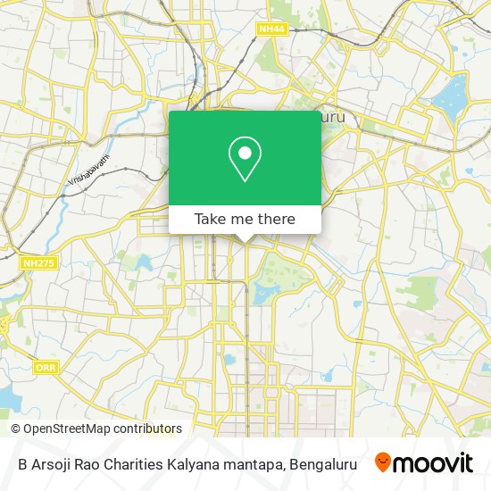 B Arsoji Rao Charities Kalyana mantapa map