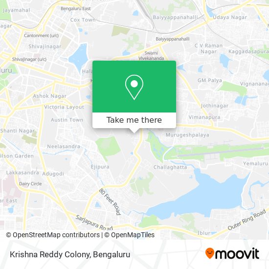 Krishna Reddy Colony map