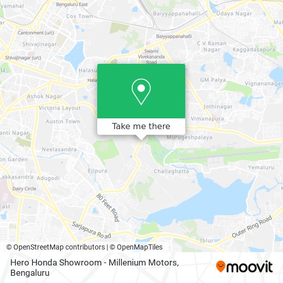 Hero Honda Showroom - Millenium Motors map