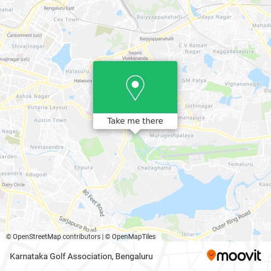 Karnataka Golf Association map